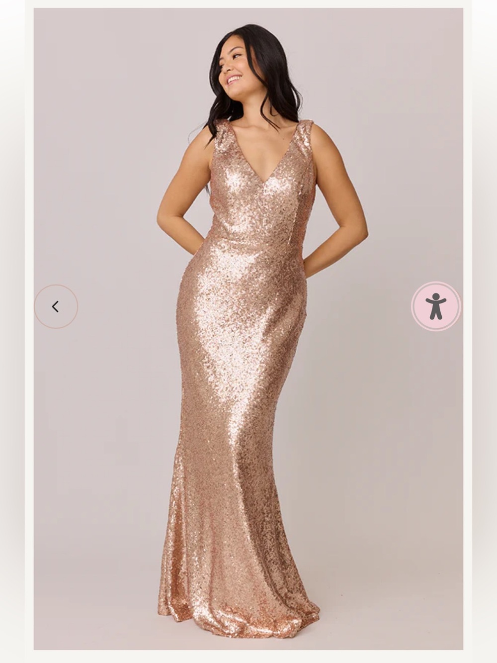 revelry rose gold dress Dakota Sequin Maxi – quinceanera mom dresses
